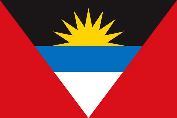 The flag of Antigua & Barbuda